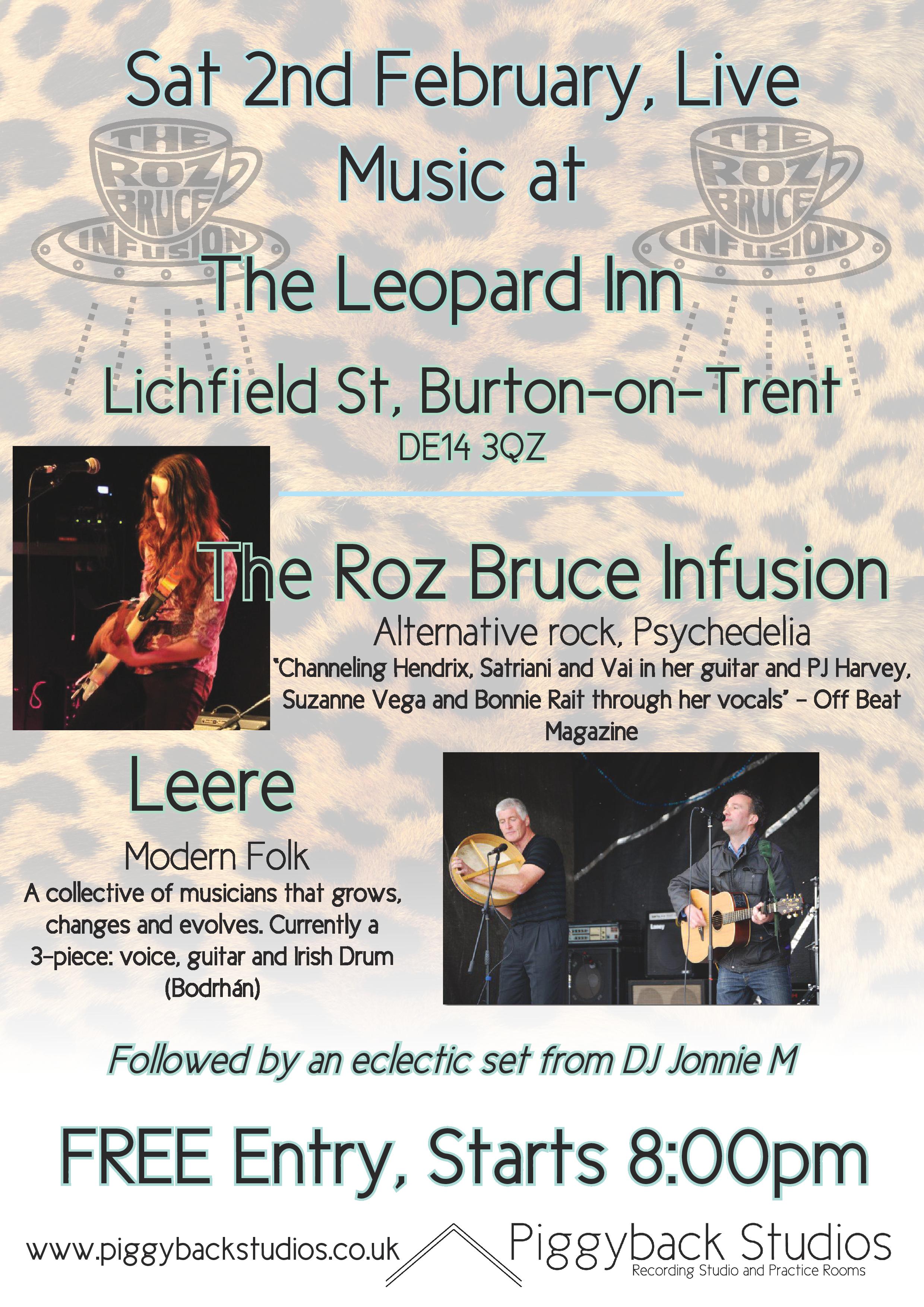 The Roz Bruce Infusion at The Leopard
